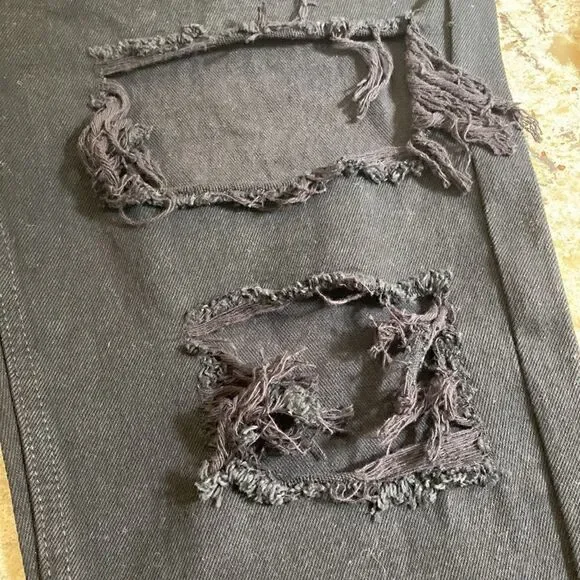 Gray Lab Black Distressed Denim Jeans - Picture 4 of 7